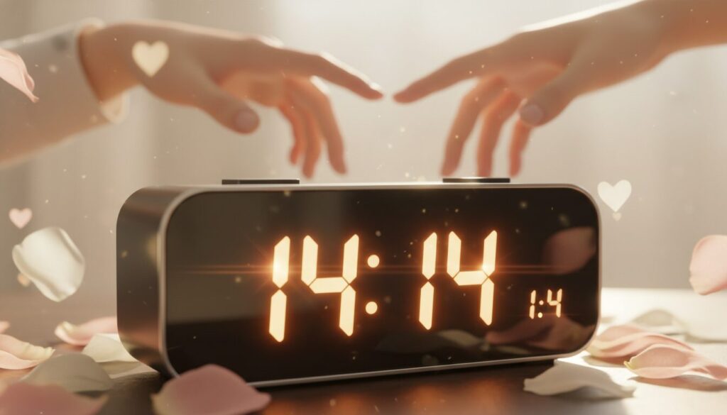 découvrez la signification secrète de l'heure miroir 14h14 et son influence sur votre vie amoureuse, célibataire. un message unique pour transformer votre cœur et votre destinée sentimentale.